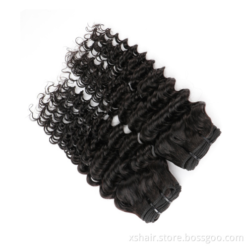 Cuticle Aligned Deep Wave Human Hair Weaves Wholesale 10A 10A+ Grade Unprocessed Virgin Human Hair Bundles Vendors